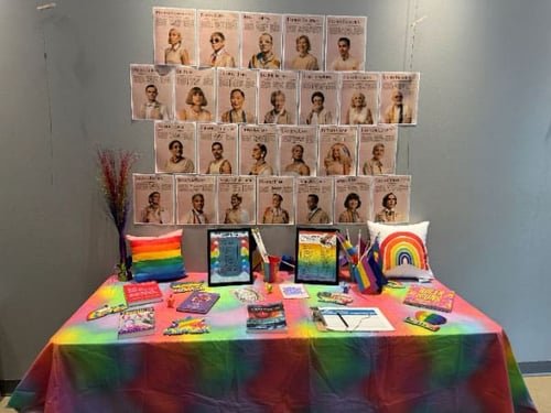 Pride Table with Books and Flyers
