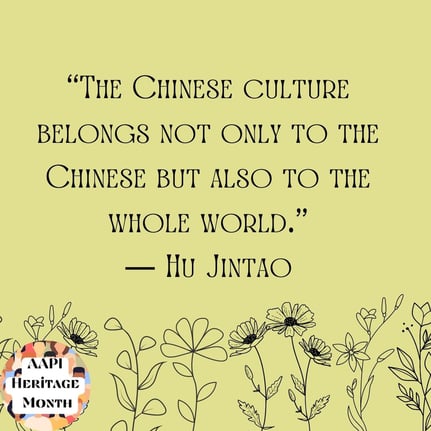 The Chinese culture belongs not only to the Chinese but also to the whole world.