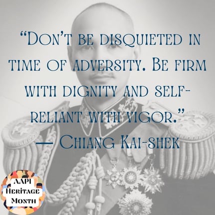 Don't be disquieted in time of adversity. Be firm with dignity and self-reliant with vigor.