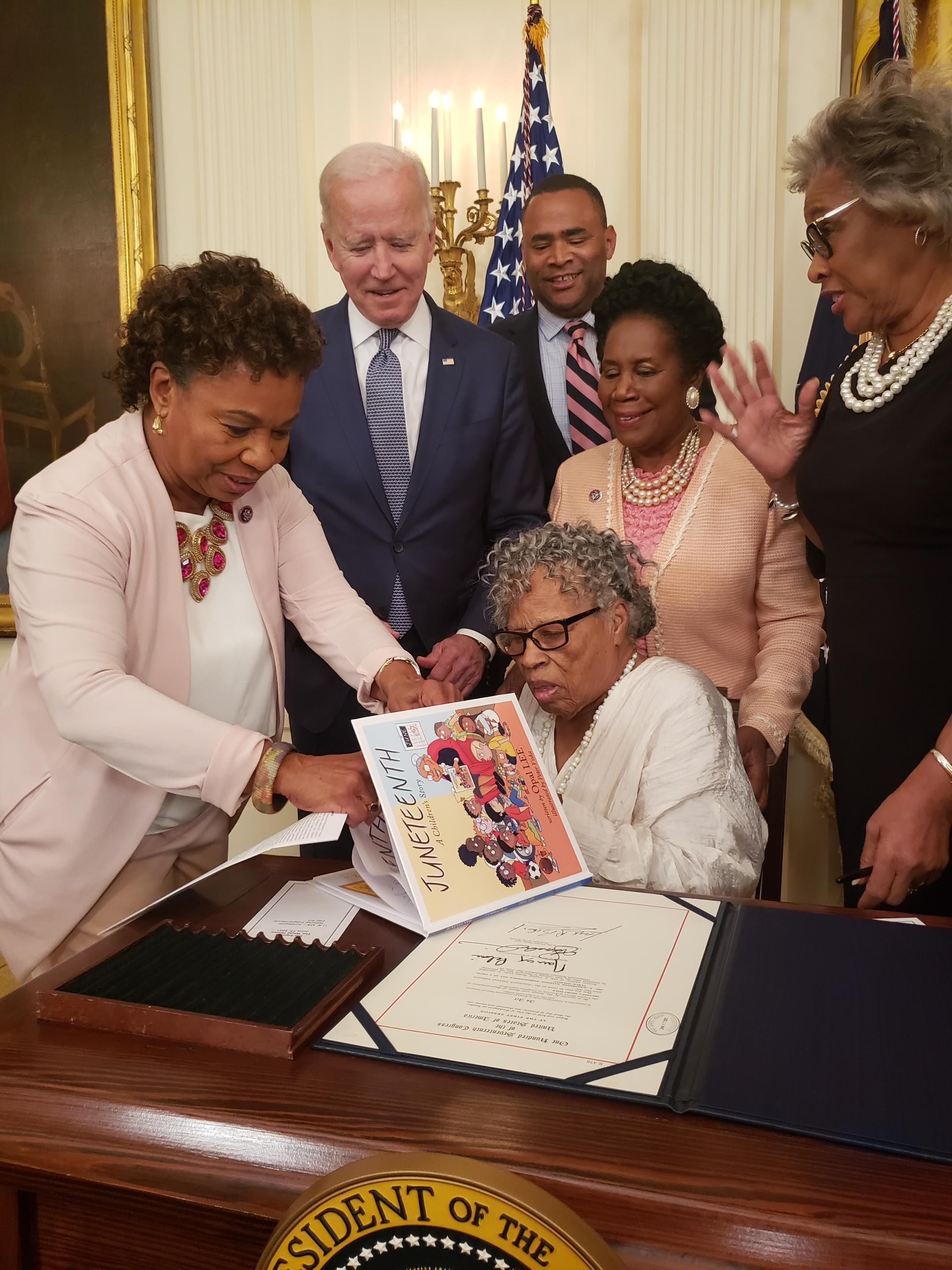 Opal Lee at White House