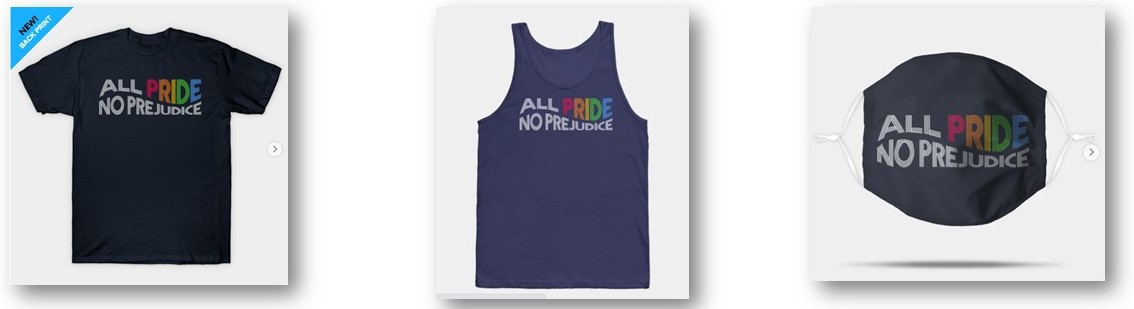 All Pride No Prejudice Shirts and Mask